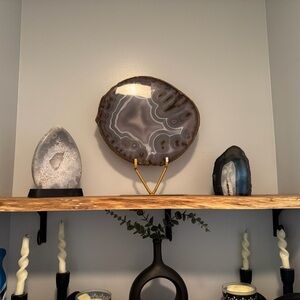 Decorative Agate Slice on Stand
